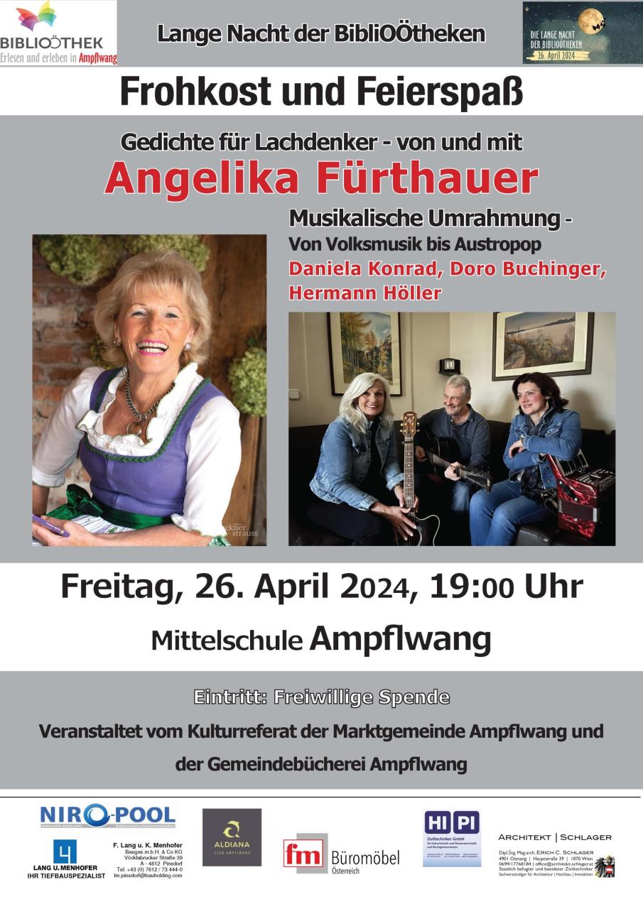 Plakat Lesung Fürthauer